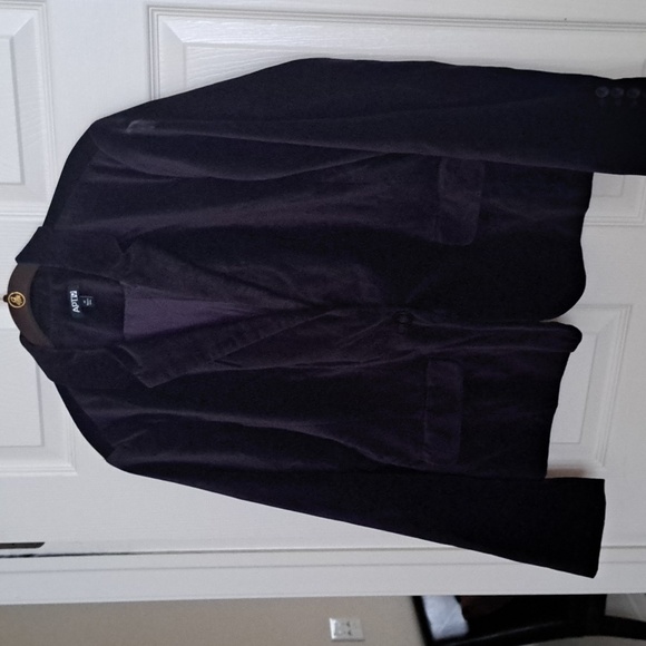 Nwot Purple Velour Blazer - Picture 2 of 5